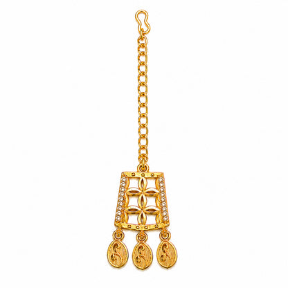 Traditional Indian Gold Plated  Bridal Dulhan Choker Jewellery Set with Earrings For Women (SJN_370)