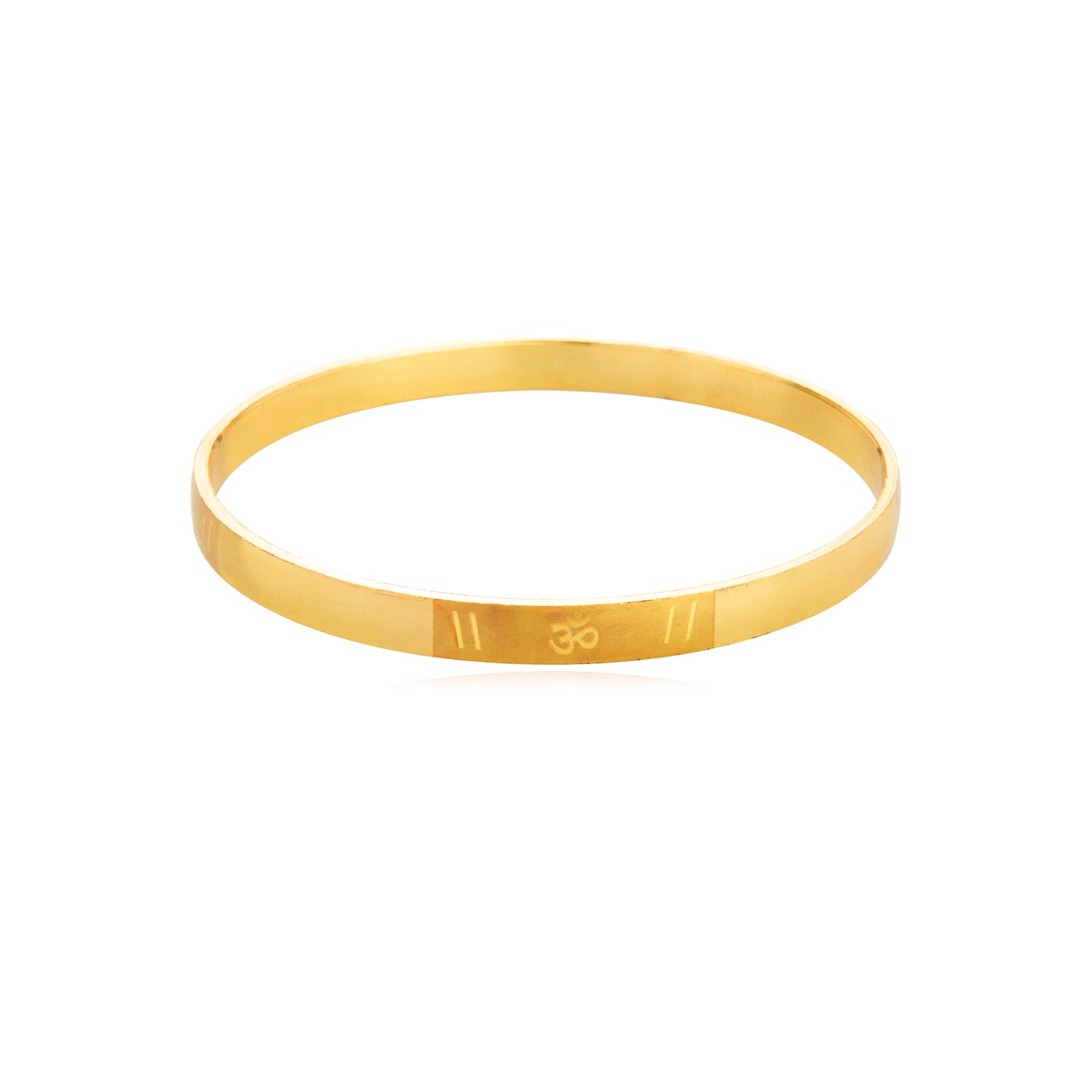 24K Designer Om Kada Bracelet For Men (SJ_3119)