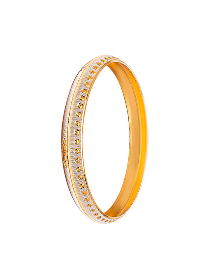 Two Tone Gold Silver Colour Traditional Designer Kada for Men