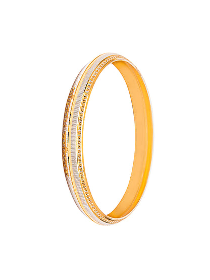 Two Tone Gold & Silver Colour Traditional Designer Kada for Men (SJ_3404_S)