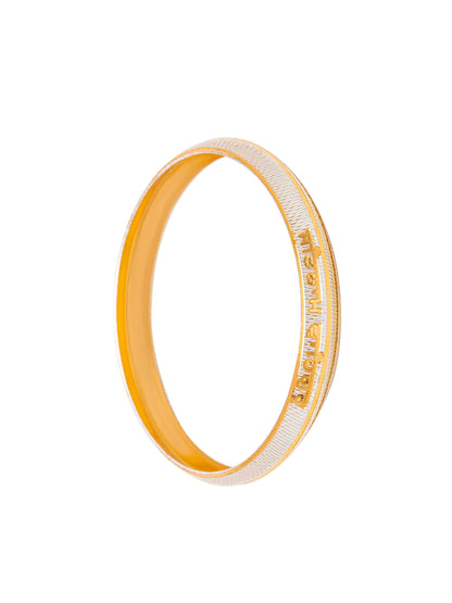 Two Tone Gold & Silver Colour Traditional Designer Kada for Men (SJ_3404_S)