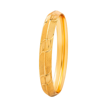 Self Design Amritsari Gold Colour Sikh Kada for Men SJ_3463