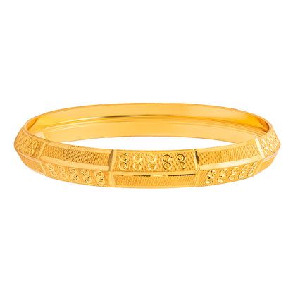 Self Design Amritsari Gold Colour Sikh Kada for Men SJ_3464