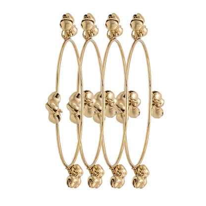 Antique Gold Plated Ghungroo Design Bangle For Women (SJ_3590_G)