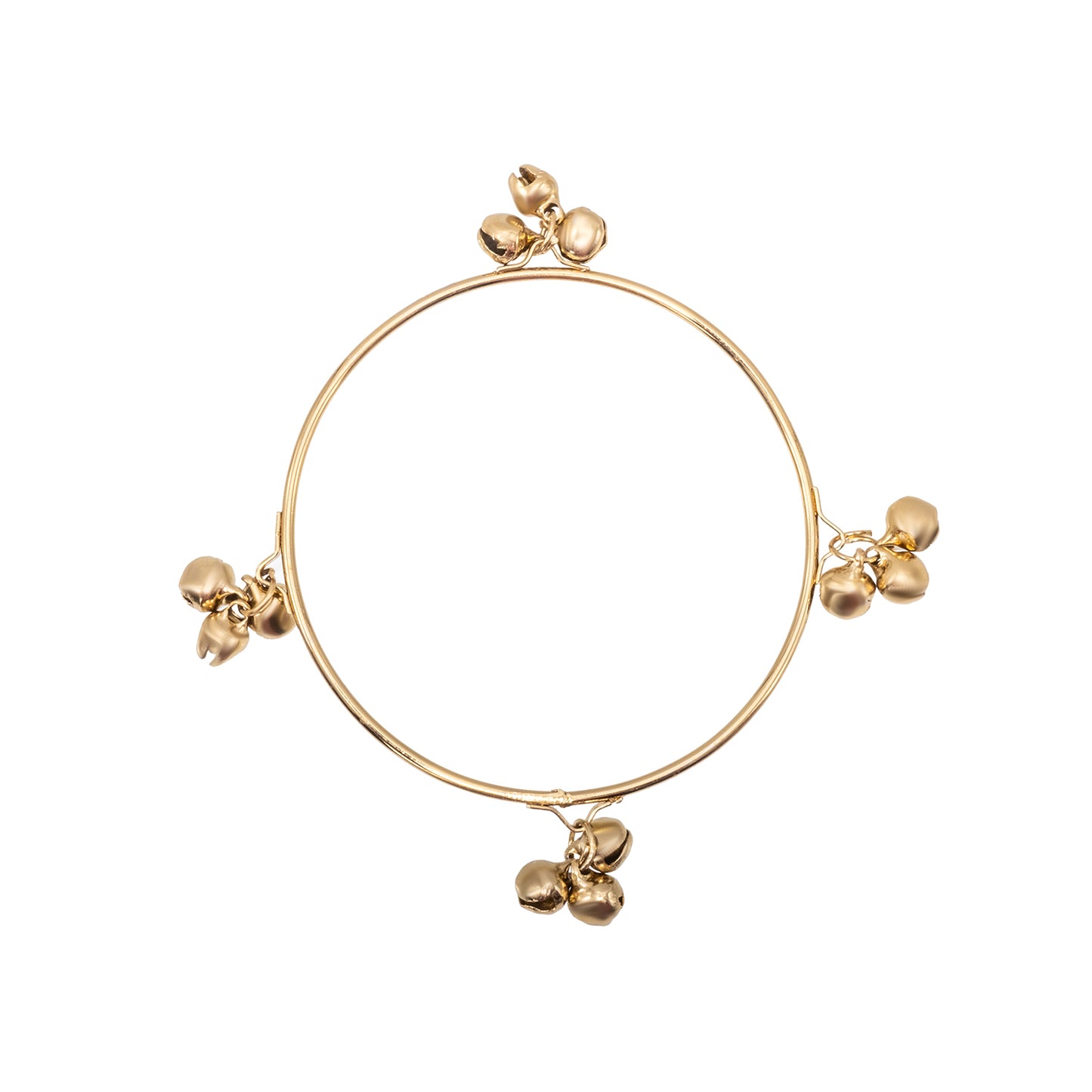 Antique Gold Plated Ghungroo Design Bangle For Women (SJ_3590_G)