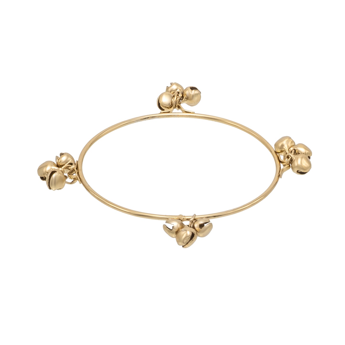 Antique Gold Plated Ghungroo Design Bangle For Women (SJ_3590_G)