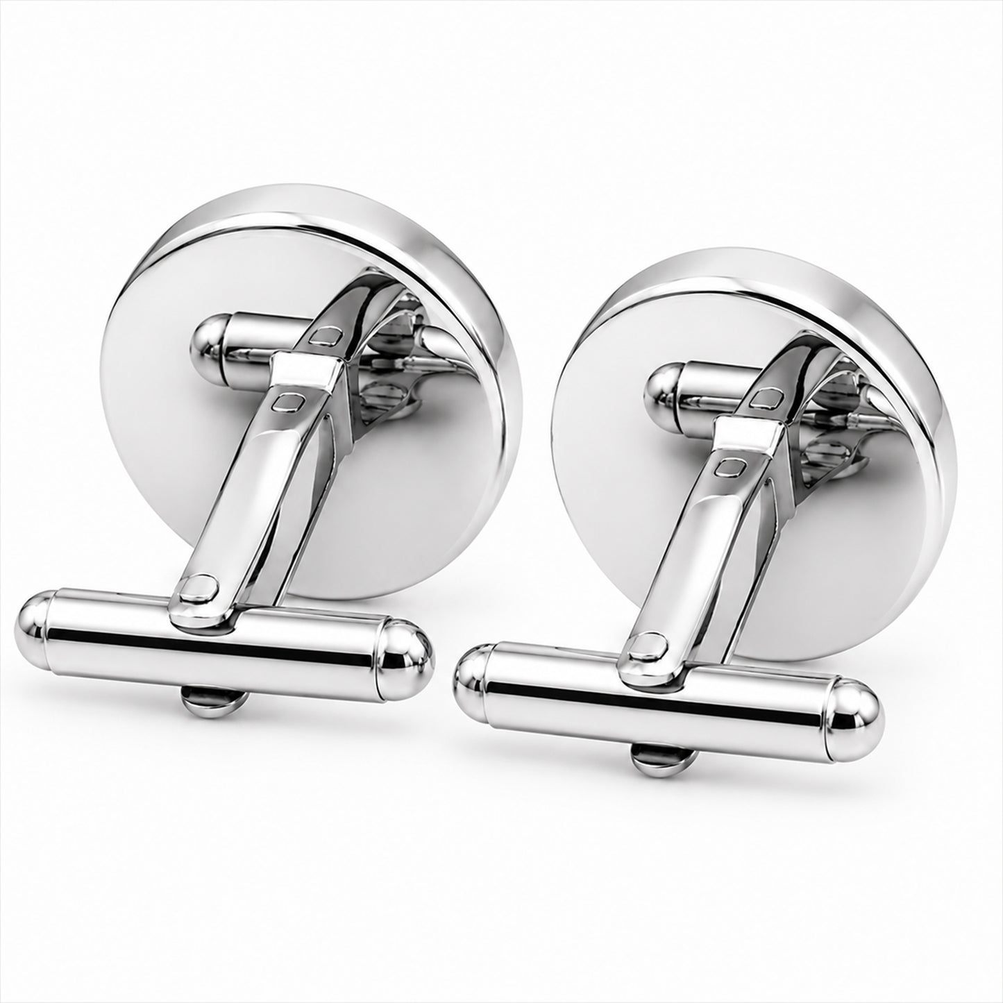 Fancy and Designer Silver plated Black Horse Design Cufflinks for Men (SJ_7209_BK)
