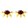 Gold Plated Fashionable Statement Stud Earrings (MD_01)