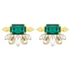 Gold Plated Fashionable Statement Stud Earrings (MD_08)
