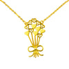 22K Gold Plated Valentine Romantic Love Heart, Infinity and Parachute Pendant Necklace for Girls, Teens & Women (MD_2017)