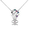 Sterling Silver Plated Valentine Romantic Love Heart and Parachute Pendant Necklace for Girls, Teens & Women (MD_2020)