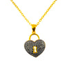 22K Gold Plated Valentine Romantic Heart Pendant Necklace for Girls, Teens & Women (MD_2045)