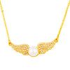 22K Gold Plated CZ Studded Valentine Romantic Angel Wings Pendant for Girls, Teens & Women (MD_2051)