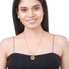 Gold Plated Delicate Stylish and Latest Zodiac Sun Sign Rashi Pendants Necklace for Women & Girls - CAPRICORN
