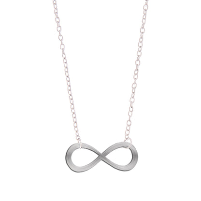 Silver Plated Stylish Designer and Delicate Infinity Necklace Pendant For Girls, Teens & Women (MD_2097)