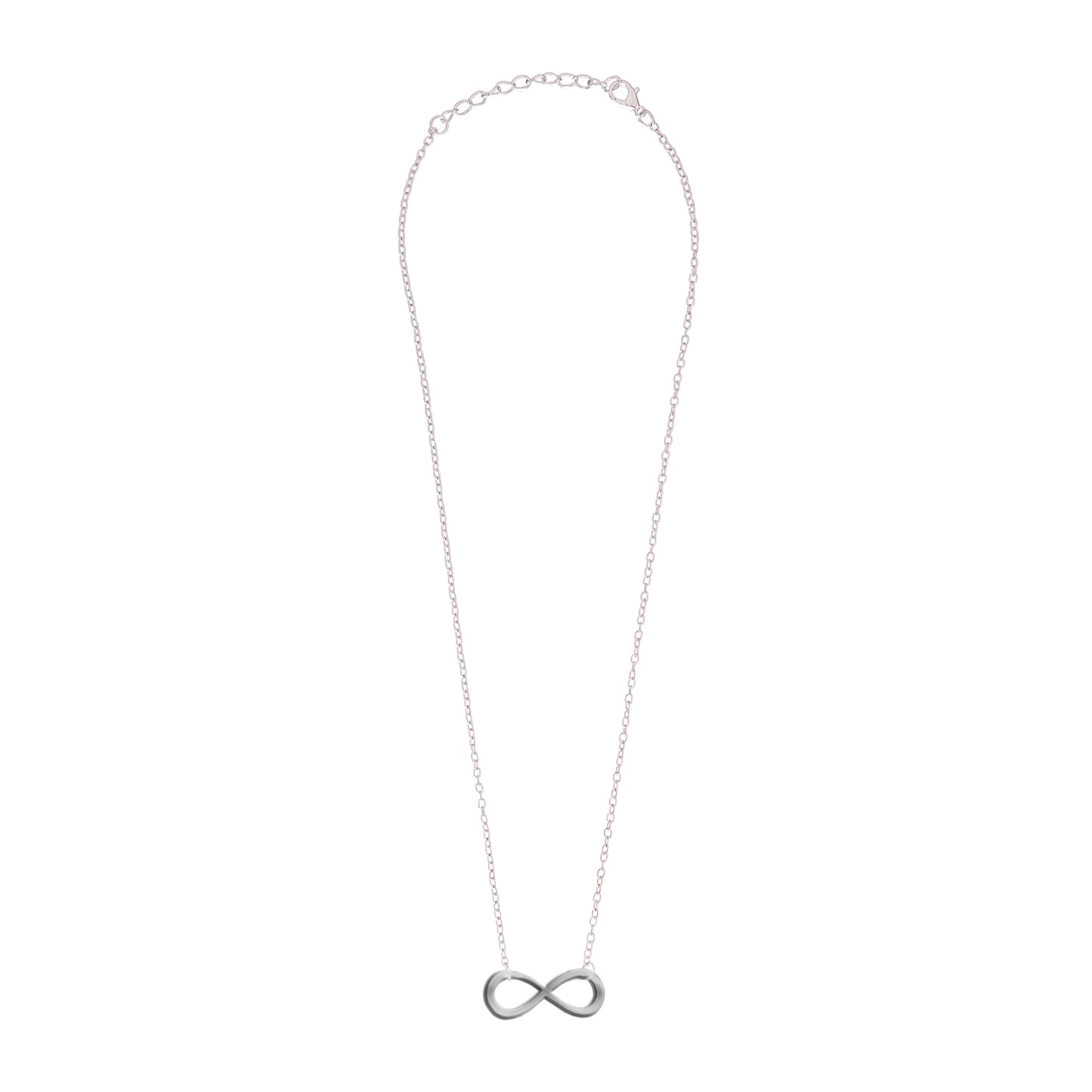 Silver Plated Stylish Designer and Delicate Infinity Necklace Pendant For Girls, Teens & Women (MD_2097)