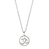 Silver Plated Om Charm Necklace For Girls, Teens & Women (MD_2106) - Shining Jewel