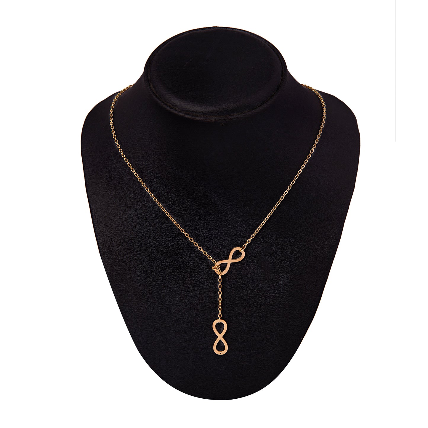 Gold Plated Stylish Designer Adjustable and Delicate Infinity Necklace Pendant For Girls, Teens & Women (MD_2109)