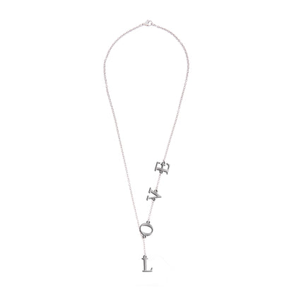 Silver Plated Stylish Designer Adjustable and Delicate Letter LOVE Necklace Pendant For Girls, Teens & Women (MD_2112)