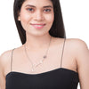 Silver Plated Stylish Designer Adjustable and Delicate Letter LOVE Necklace Pendant For Girls, Teens & Women (MD_2112)