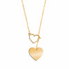 Gold Plated Stylish Designer Adjustable and Delicate Heart Necklace Pendant For Girls, Teens & Women (MD_2113) - Shining Jewel