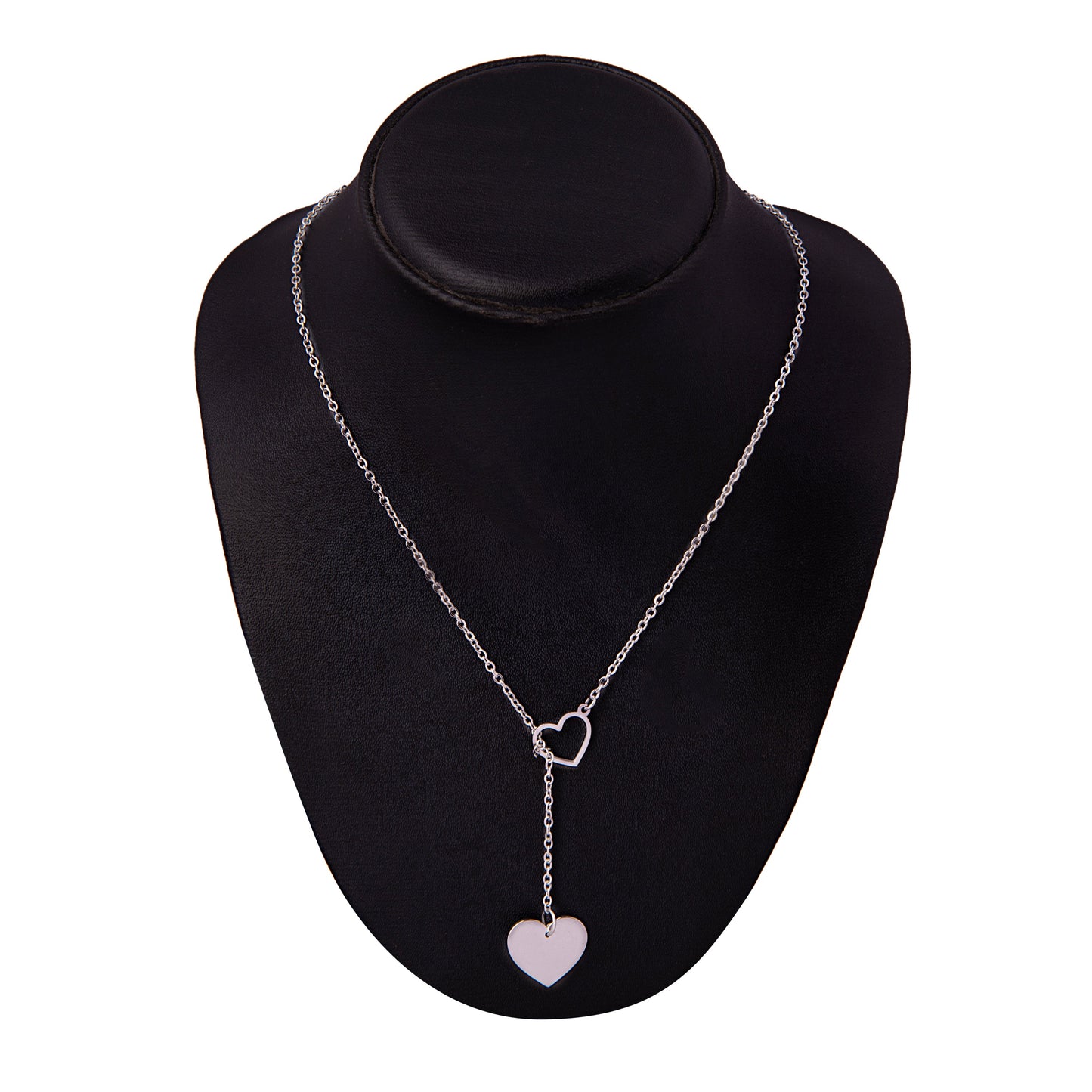 Silver Plated Stylish Designer Adjustable and Delicate Heart Necklace Pendant For Girls, Teens & Women (MD_2114)