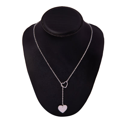 Silver Plated Stylish Designer Adjustable and Delicate Heart Necklace Pendant For Girls, Teens & Women (MD_2114)