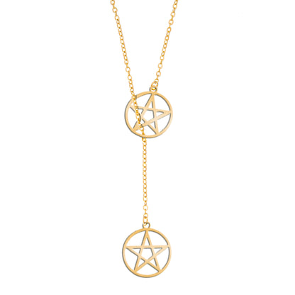 Gold Plated Stylish Designer Adjustable and Delicate Contemporary Geometric Pendent For Girls, Teens & Women (MD_2121)