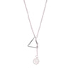 Silver Plated Stylish Designer Adjustable and Delicate Contemporary Geometric Pendent For Girls, Teens & Women (MD_2126) - Shining Jewel
