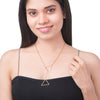 Gold Plated Stylish Designer Adjustable and Delicate Contemporary Geometric Pendent For Girls, Teens & Women (MD_2129)