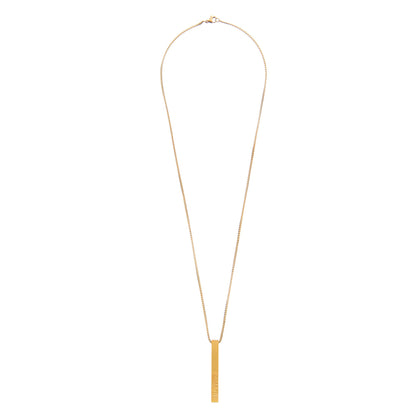 Gold Plated Stylish Designer Affirmation Bar Pendant Necklace For Girls, Teens & Women (MD_2131)