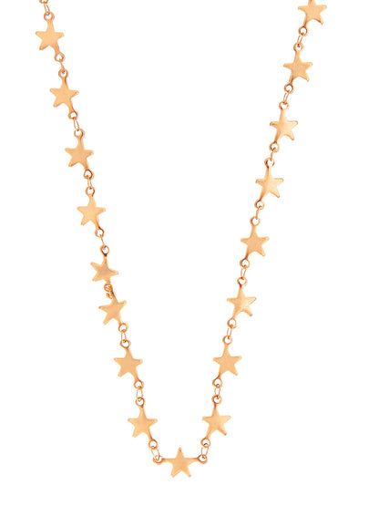 Gold Plated Stylish Designer Adjustable and Delicate Star link Necklace Pendant For Girls, Teens & Women (MD_2133)