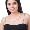 Gold Plated Stylish Designer Adjustable and Delicate Pearl Necklace with Charms For Girls, Teens & Women (MD_2135)