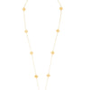 Gold Plated Designer Chain Wrap Layer Flower Clover Necklace For Girls, Teens & Women