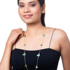Green Onyx Gold Plated Butterfly Designer Chain  Necklace For Girls, Teens & Women MD_2152_G