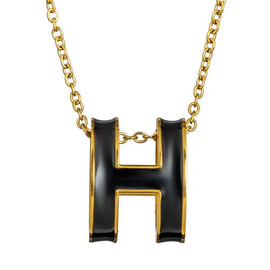 MOONDUST Gold Plated Stylish Delicate Pendant Necklace For Women (MD_2157_BK)