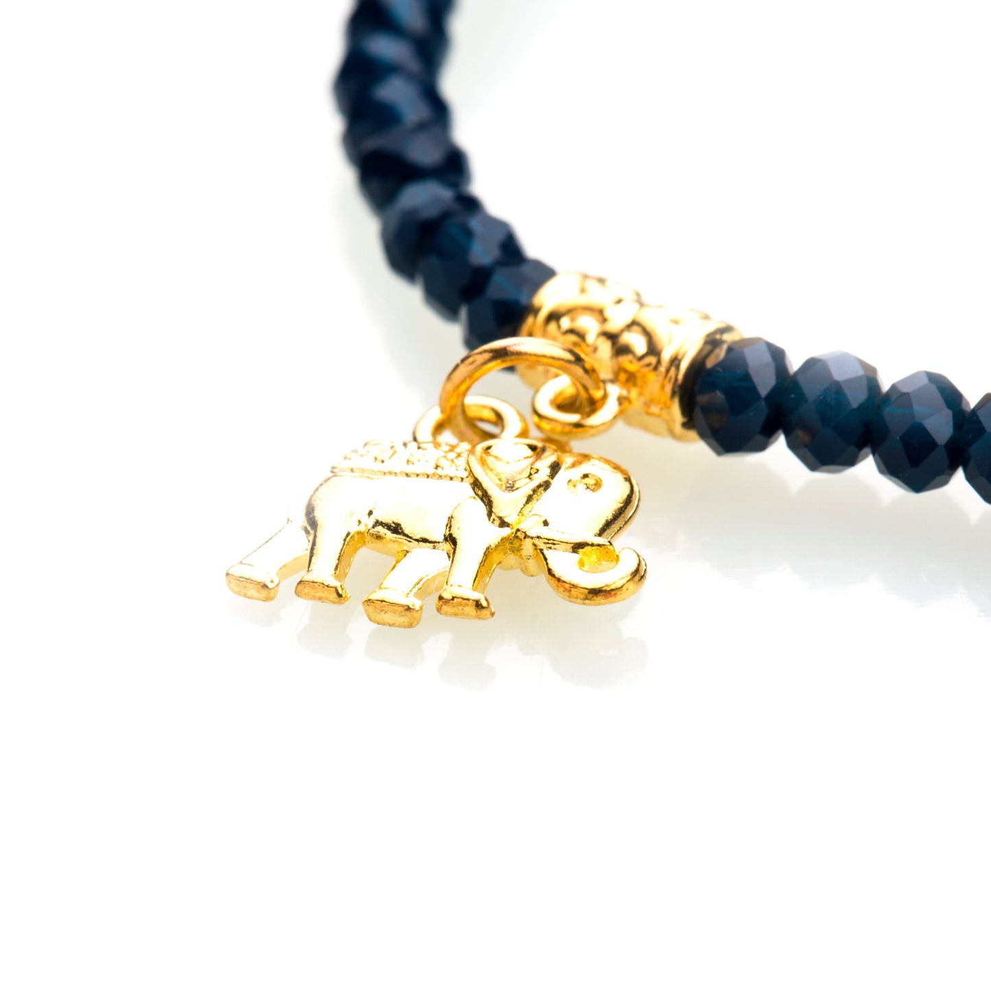 22K Gold Plated Valentine Heart And Elephant Charms For Girls, Teens & Women (MD_3058)