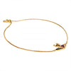 22K Gold Plated American Diamond Couple Charm Strand Bracelet For Girls, Teens & Women (MD_3126)