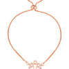 Fine Rose Gold Plated Angel Wings Designer Charm Bracelet for Girls & Women (MD_3173)