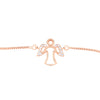 Fine Rose Gold Plated Angel Wings Designer Charm Bracelet for Girls & Women (MD_3173)
