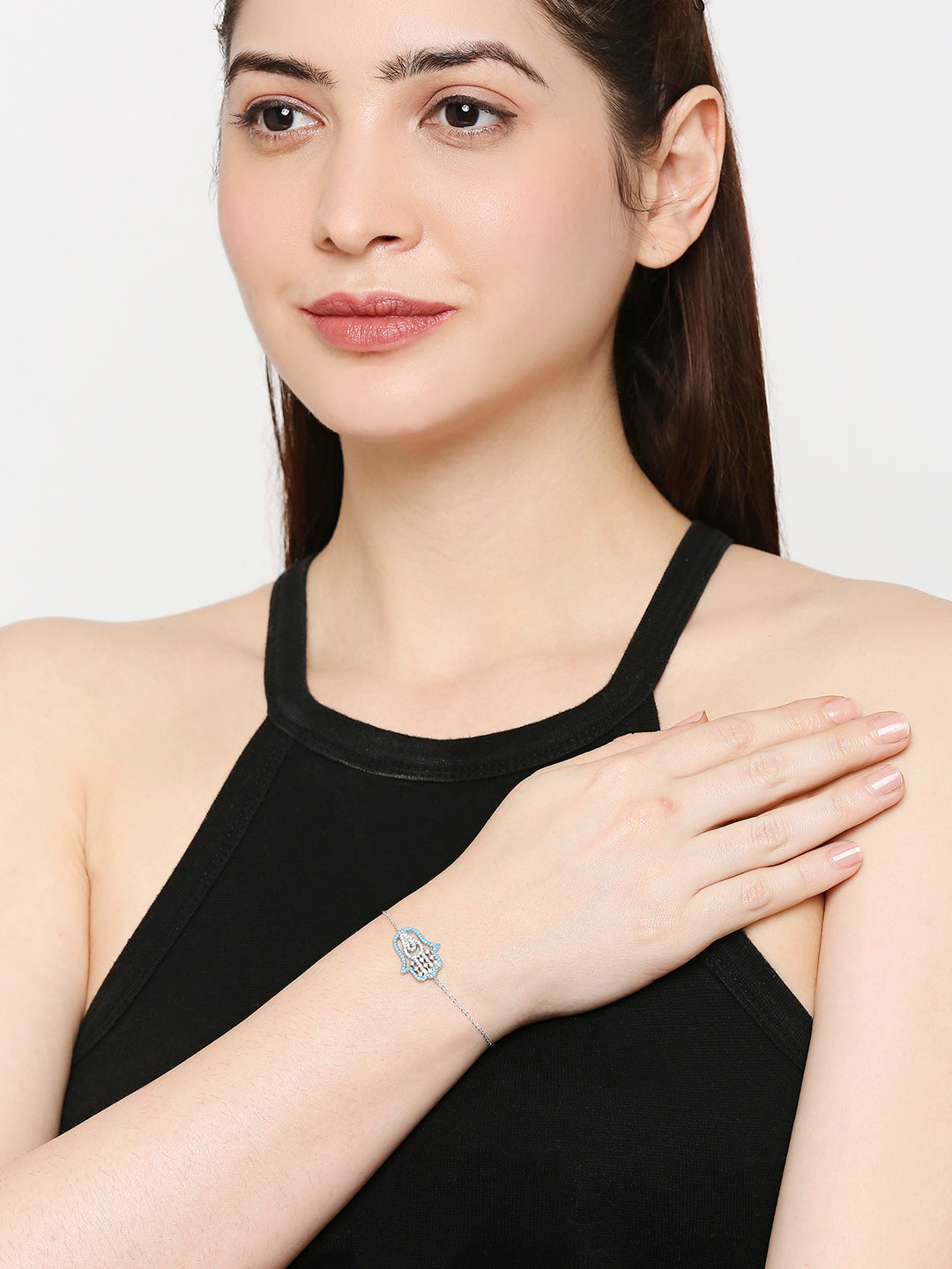 Crystal Stylish and Elegant Heart Shape Design Korean Bracelets for Gi