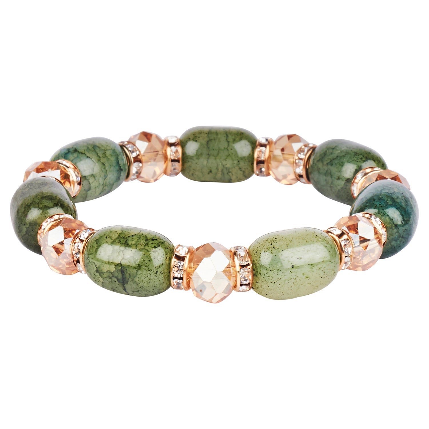 Buy Multi Stone Beads om many padma Buddha Reiki Feng-Shui Healing Crystal Positive  Energy Bracelet 8 Mm Size at Amazon.in