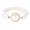 CZ Studded Gold Plated Designer Stylish and Latest Pearl Charm Bracelet for Girls & Women (MD_3216_G)
