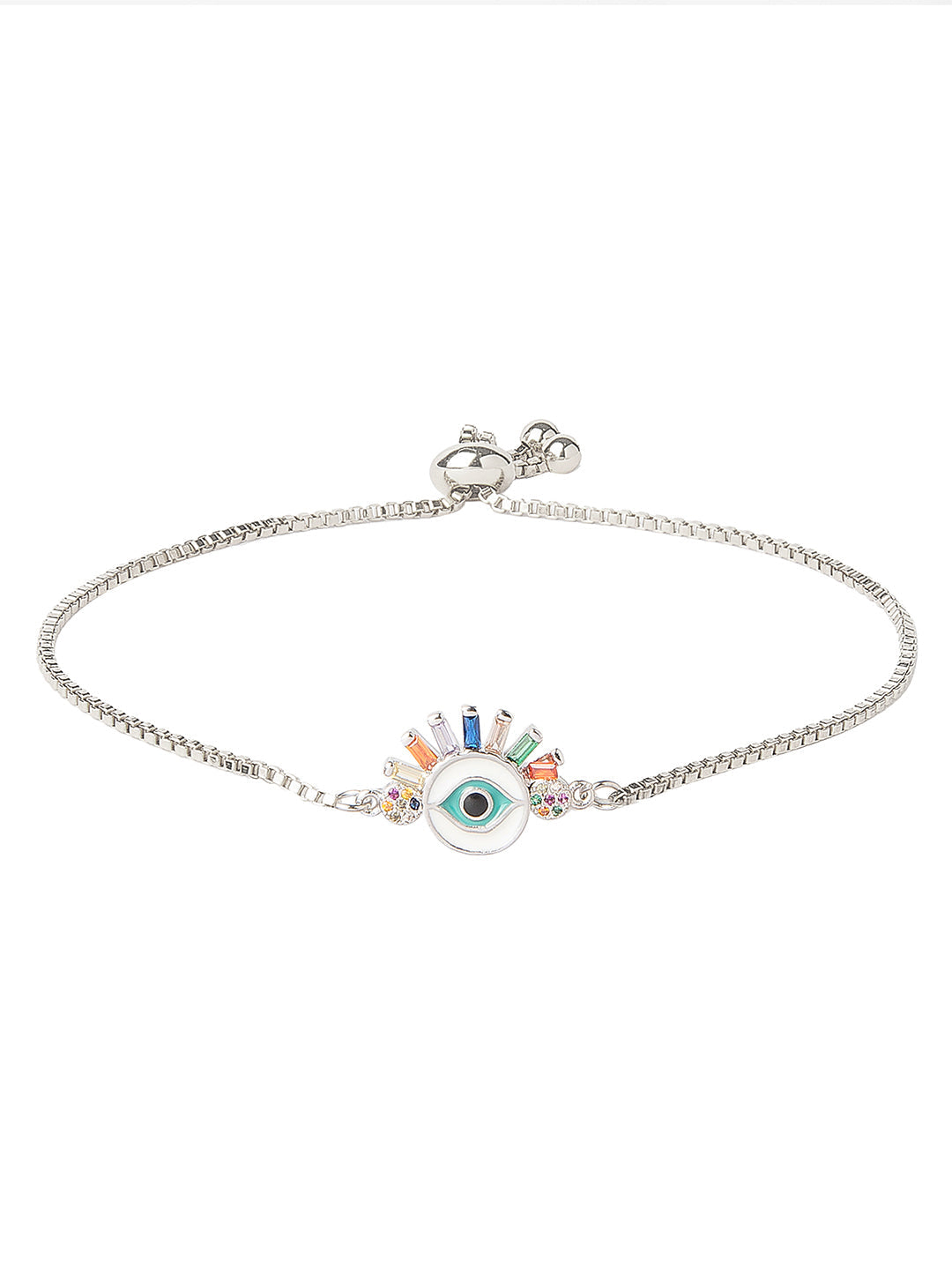 Spiritual Beads Evil Eye Bracelet with Black Onyx and Sapphires | Lux Bond  & Green