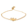 CZ Studded Gold Plated Stylish and Latest Designer Bee Charm Bracelet for Girls & Women (MD_3237_G)