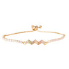 CZ Studded Gold Plated Designer Stylish and Latest Heartbeat & Couple Love Charm Bracelet for Girls & Women (MD_3240_G)