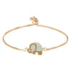 CZ Studded Gold Plated Stylish and Latest Designer Elephant Charm Bracelet for Girls & Women (MD_3243_G)