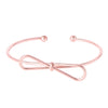 Gold Plated Latest Designer Contemporary Infinity Cuff Bangle Bracelet for Girls & Women (MD_3248_RG)