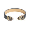 Designer Stylish Latest Leather Serpent Wraparound Layered Black Bracelet for Women MD_3264 (BK)