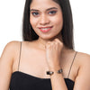 Designer Stylish Latest Leather Serpent Wraparound Layered Black Bracelet for Women MD_3264 (BK)